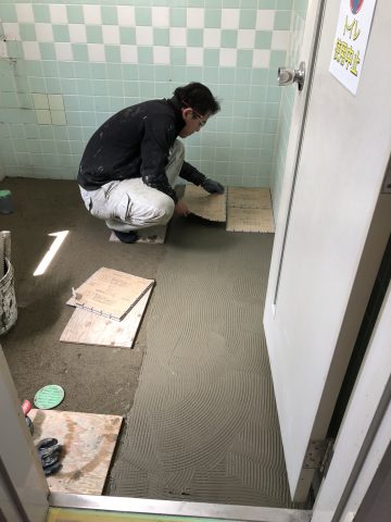 トイレ　タイル工事　姫路市　兵庫県