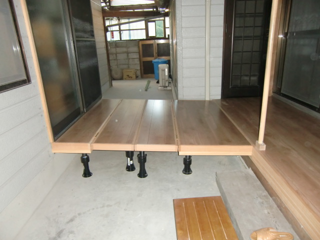 赤穂市 壁を抜いて渡り廊下を付ける 株式会社オレンジナイト Orange Knight