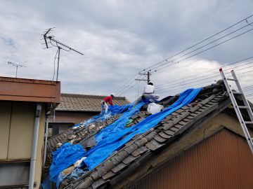 雨漏り応急処置