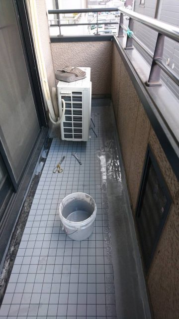 姫路市　ベランダ防水工事