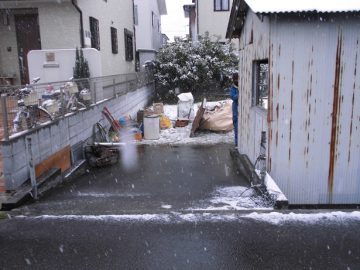 小屋解体工事