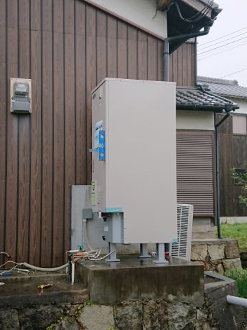 太子町　電気温水器からエコキュートへ取替