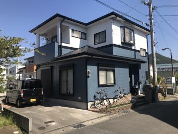 姫路市　レンガ調の壁の外壁塗装