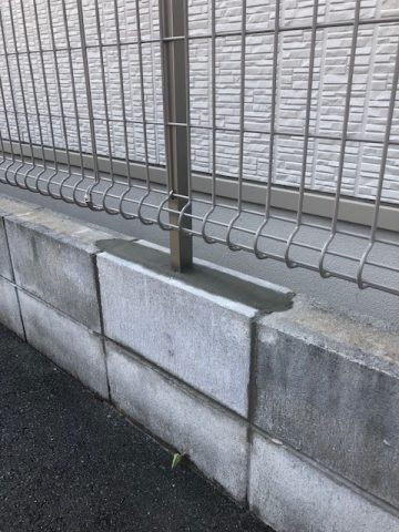 姫路市　フェンスの修理