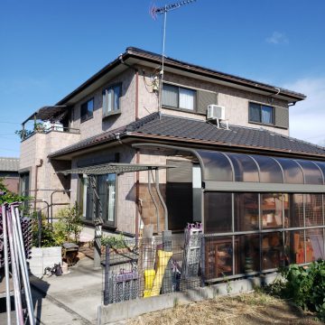 姫路市　外壁塗装工事途中経過（ウォールバリア）