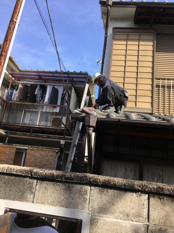 姫路市　樋の修理