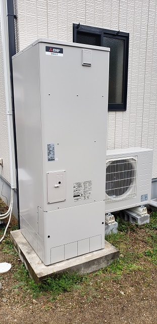 赤穂市　電気温水器からエコキュートに交換
