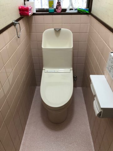 TOTOのトイレへ取替工事完工後