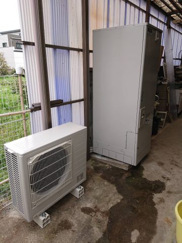 姫路市　電気温水器から省エネなエコキュートへ取替