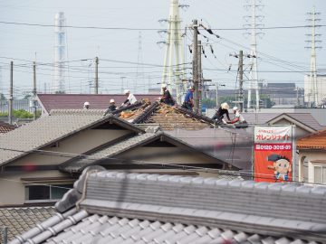 飾磨区阿成植木　屋根葺き換え