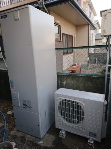 姫路市　電気温水器からエコキュートへ取替え