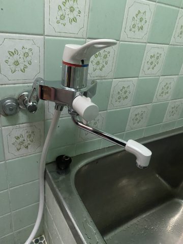 赤穂市　浴室水栓取替