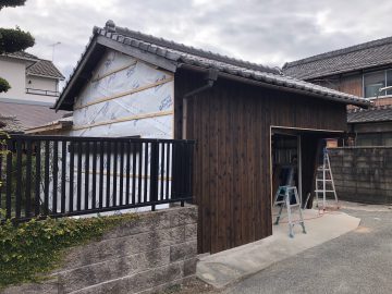 塗装ブラウン　焼き板