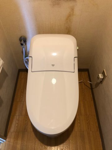 姫路市　マンション床上排水のトイレ交換