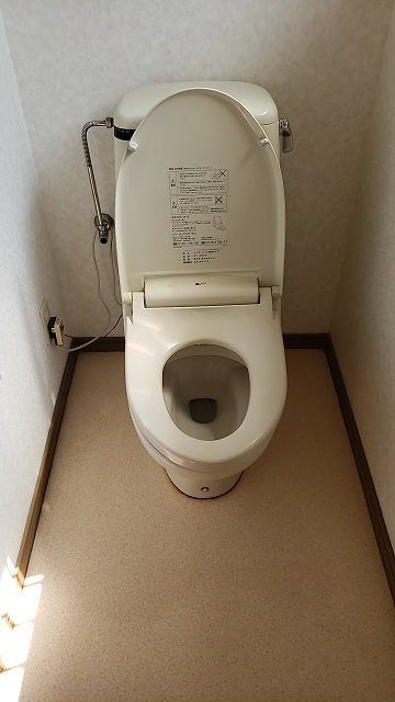 節水トイレなのに流れがすごい！施工前