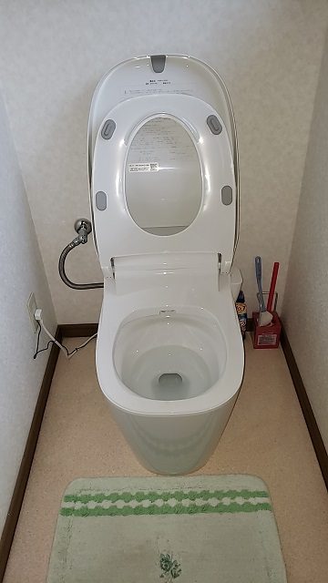 節水トイレなのに流れがすごい！施工後