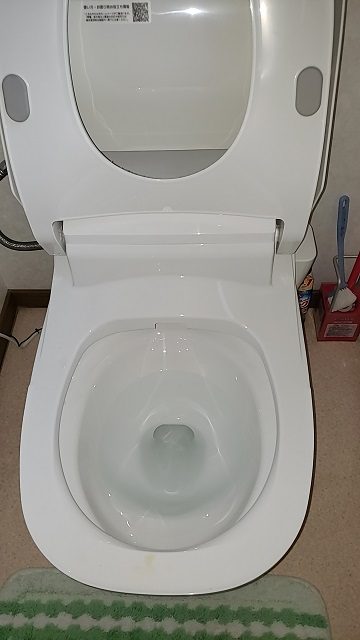 節水トイレなのに流れがすごい！施工後