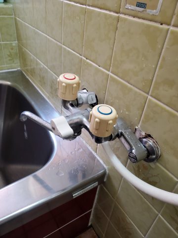 浴室水栓金具取替工事