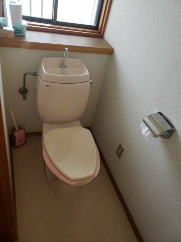 排水芯120mmのトイレの交換