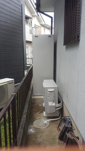 電気温水器からエコキュートに取替　施工後