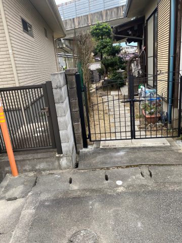 姫路市　門扉交換工事