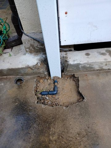 外の水栓の水漏れ　姫路　修理