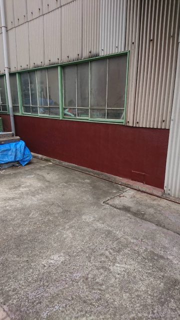 姫路市　工場の　外壁腰壁塗装