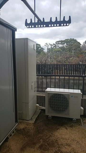 赤穂市　電気温水機からエコキュートに！