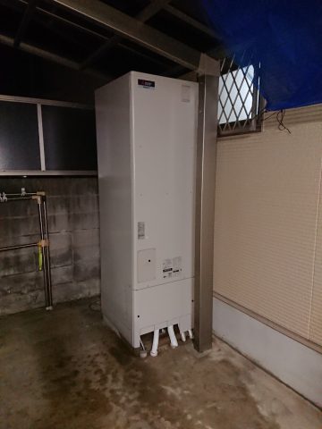 姫路市　電気温水器からエコキュートへ取替工事
