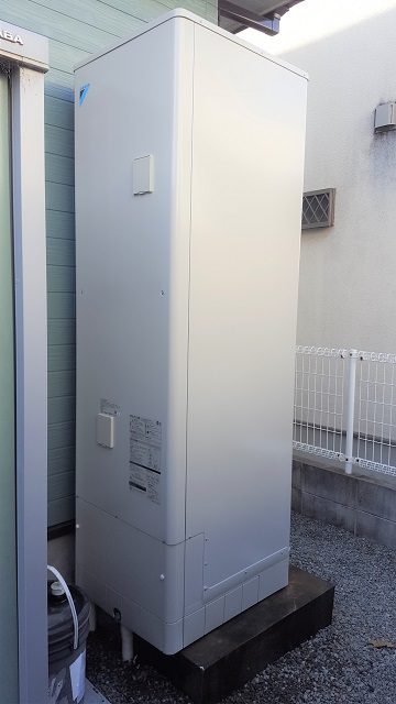 赤穂市　電温からエコキュートに取替