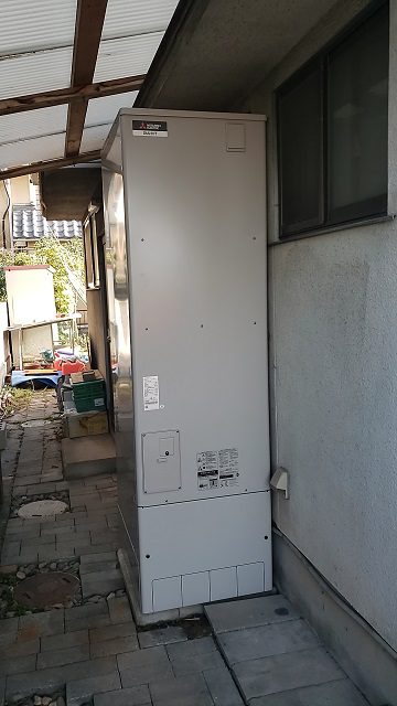 電温からエコキュートに取替　施工後