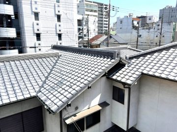 姫路市　屋根工事（漆喰、谷板金、瓦止め）