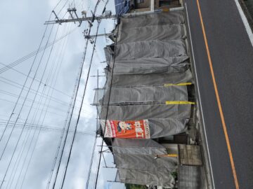 姫路市　焼き板塗装、修繕工事