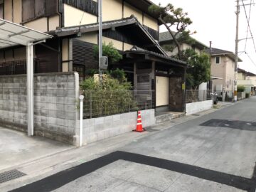 姫路市　危険なﾌﾞﾛｯｸ塀の改修
