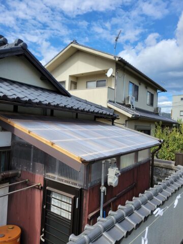 姫路市　ストックヤード波板張替