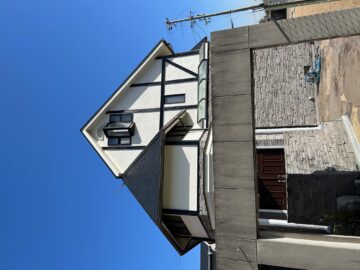 姫路市　とんがった屋根の塗装工事
