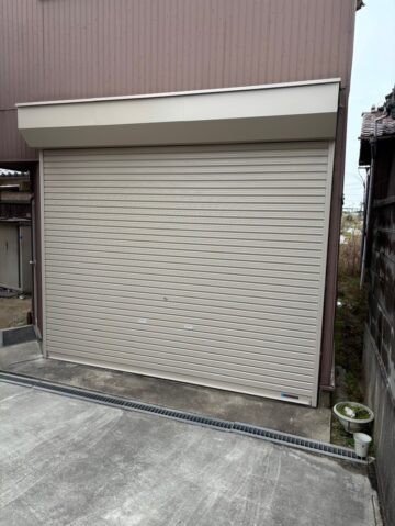 姫路市　シャッター交換工事