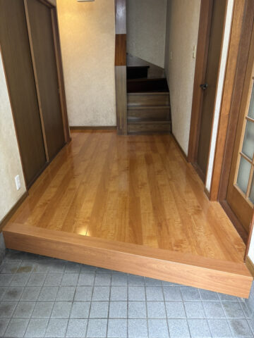 姫路市　床上張り工事