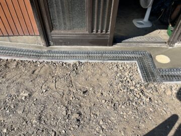 姫路市　駐車スペースの排水工事
