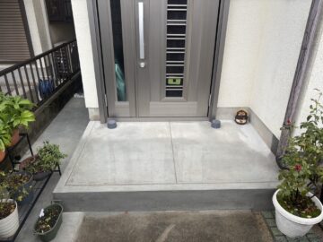 姫路市 玄関前ポーチ修繕