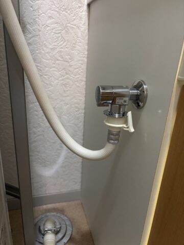 姫路市　洗濯水栓を井戸水から水道水へ！