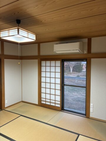 姫路市 和室真壁改修、エアコン取替工事