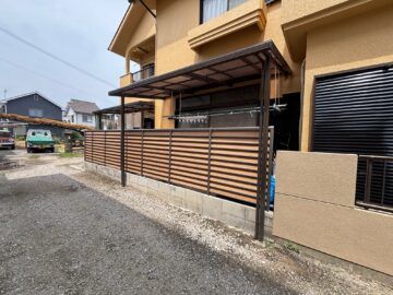 高砂市　フェンスを新しく！